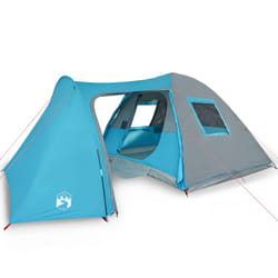 vidaXL Camping Tent 4 Persons Outdoor Hiking Portable Dome Tent 185T Taffeta - blue, 466 x 342 x 200 cm
