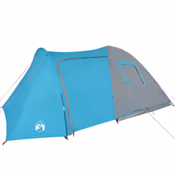vidaXL Camping Tent 4 Persons Outdoor Hiking Portable Dome Tent 185T Taffeta - blue, 466 x 342 x 200 cm - Additional view 4