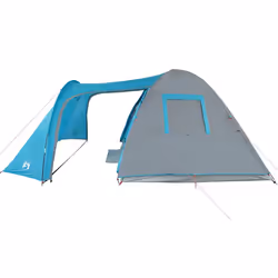 vidaXL Camping Tent 4 Persons Outdoor Hiking Portable Dome Tent 185T Taffeta - blue, 466 x 342 x 200 cm - Additional view 6