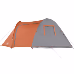 vidaXL Camping Tent 4 Persons Outdoor Hiking Portable Dome Tent 185T Taffeta - orange, 466 x 342 x 200 cm - Additional view 5