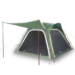 vidaXL Camping Tent 4-Person Patio Dome Tent Green Quick Release Waterproof