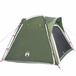 vidaXL Camping Tent 4-Person Patio Dome Tent Green Quick Release Waterproof - Additional view 5