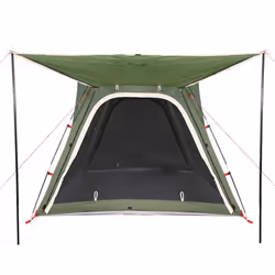 vidaXL Camping Tent 4-Person Patio Dome Tent Green Quick Release Waterproof - Additional view 7