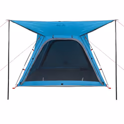 vidaXL Camping Tent 4-Person Patio Dome Tent Blue Quick Release Waterproof - Additional view 7