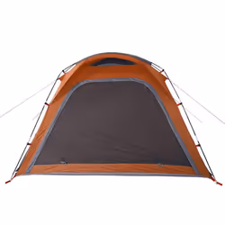 vidaXL Camping Tent 4-Person Dome Tent Grey and Orange Quick Release Waterproof - Additional view 8
