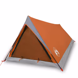 vidaXL Camping Tent 2 Persons Outdoor Hiking Portable Dome Tent Waterproof - orange