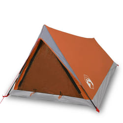 vidaXL Camping Tent 2 Persons Outdoor Hiking Portable Dome Tent Waterproof - orange