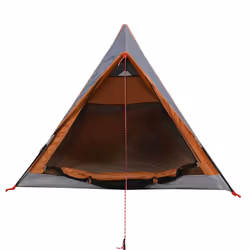 vidaXL Camping Tent 2 Persons Outdoor Hiking Portable Dome Tent Waterproof - orange - Additional view 4