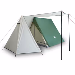 vidaXL Camping Tent 3-Person Lightweight Tent Patio Dome Tent Green Waterproof