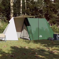 vidaXL Camping Tent 3-Person Lightweight Tent Patio Dome Tent Green Waterproof