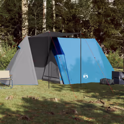 vidaXL Camping Tent 3-Person Lightweight Tent Patio Dome Tent Blue Waterproof - Additional view 2