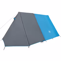 vidaXL Camping Tent 3-Person Lightweight Tent Patio Dome Tent Blue Waterproof - Additional view 4