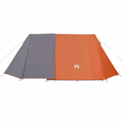 vidaXL Camping Tent 3-Person Lightweight Dome Tent Grey and Orange Waterproof - Additional view 5
