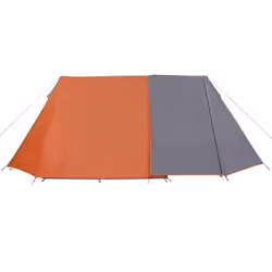 vidaXL Camping Tent 3-Person Lightweight Dome Tent Grey and Orange Waterproof - Additional view 7