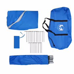 vidaXL Party Tent Garden Party Gazebo Patio Canopy Marquee Blue Waterproof - Additional view 8