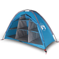 vidaXL Storage Tent Bicycle Shed Bike Tent 9 Compartments Blue 185T Taffeta