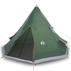 vidaXL Camping Tent 4 Persons Outdoor Hiking Portable Dome Tent 185T Taffeta - green