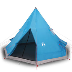 vidaXL Camping Tent 4 Persons Outdoor Hiking Portable Dome Tent 185T Taffeta - blue