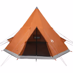 vidaXL Camping Tent 4 Persons Outdoor Hiking Portable Dome Tent 185T Taffeta - orange - Additional view 4