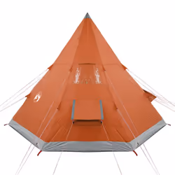 vidaXL Camping Tent 4 Persons Outdoor Hiking Portable Dome Tent 185T Taffeta - orange - Additional view 6