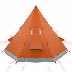 vidaXL Camping Tent 4 Persons Outdoor Hiking Portable Dome Tent 185T Taffeta - orange - Additional view 7