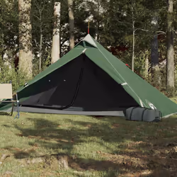 vidaXL Camping Tent 1-Person Outdoor Dome Tent Lightweight Tent Waterproof - green