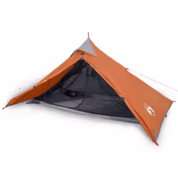 vidaXL Camping Tent 1-Person Outdoor Dome Tent Lightweight Tent Waterproof - orange