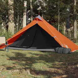 vidaXL Camping Tent 1-Person Outdoor Dome Tent Lightweight Tent Waterproof - orange