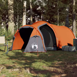 vidaXL Camping Tent Portable Outdoor Hiking Dome Tent Blackout Fabric Waterproof - orange, 2-person - Additional view 2