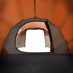 vidaXL Camping Tent Portable Outdoor Hiking Dome Tent Blackout Fabric Waterproof - orange, 2-person - Additional view 9