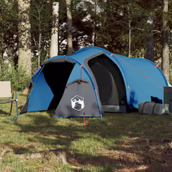 vidaXL Camping Tent Portable Outdoor Hiking Dome Tent Blackout Fabric Waterproof - blue, 3-person - Additional view 2