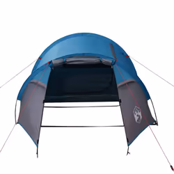 vidaXL Camping Tent Portable Outdoor Hiking Dome Tent Blackout Fabric Waterproof - blue, 3-person - Additional view 4