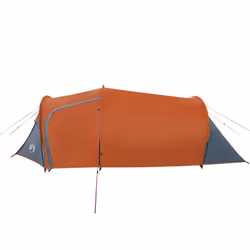 vidaXL Camping Tent Portable Outdoor Hiking Dome Tent Blackout Fabric Waterproof - orange, 3-person - Additional view 7