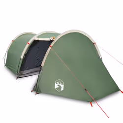 vidaXL Camping Tent Tunnel 4-Person Lightweight Dome Tent Green Waterproof