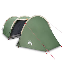 vidaXL Camping Tent Tunnel 4-Person Lightweight Dome Tent Green Waterproof