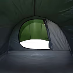 vidaXL Camping Tent Tunnel 4-Person Lightweight Dome Tent Green Waterproof - Additional view 9
