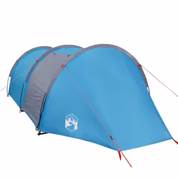 vidaXL Camping Tent Tunnel 4-Person Lightweight Tent Dome Tent Blue Waterproof - Additional view 4