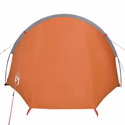 vidaXL Camping Tent Tunnel 4-Person Lightweight Dome Tent Orange Waterproof - Additional view 5
