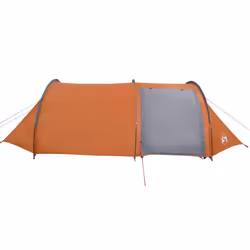 vidaXL Camping Tent Tunnel 4-Person Lightweight Dome Tent Orange Waterproof - Additional view 6