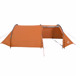 vidaXL Camping Tent Tunnel 4-Person Lightweight Dome Tent Orange Waterproof - Additional view 7