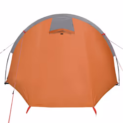 vidaXL Camping Tent Tunnel 4-Person Lightweight Dome Tent Orange Waterproof - Additional view 8