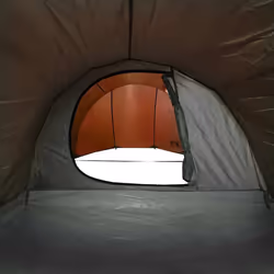 vidaXL Camping Tent Tunnel 4-Person Lightweight Dome Tent Orange Waterproof - Additional view 9
