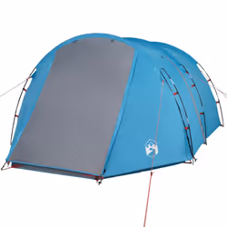 vidaXL Camping Tent Tunnel 4-Person Dome Tent Lightweight Tent Blue Waterproof - Additional view 4