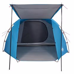 vidaXL Camping Tent Tunnel 4-Person Dome Tent Lightweight Tent Blue Waterproof - Additional view 6