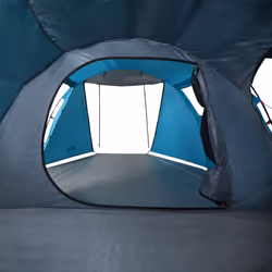 vidaXL Camping Tent Tunnel 4-Person Dome Tent Lightweight Tent Blue Waterproof - Additional view 9