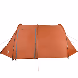 vidaXL Camping Tent Tunnel 4-Person Lightweight Tent Grey & Orange Waterproof - Additional view 7