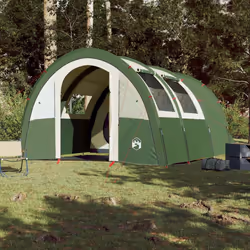 vidaXL Camping Tent Tunnel 4-Person Lightweight Dome Tent Green Waterproof