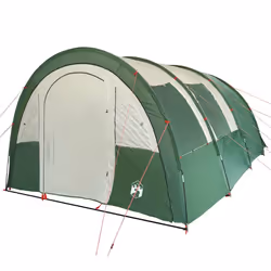 vidaXL Camping Tent Tunnel 4-Person Lightweight Dome Tent Green Waterproof - Additional view 4