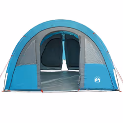 vidaXL Camping Tent Tunnel 4-Person Dome Tent Lightweight Tent Blue Waterproof - Additional view 6