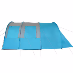 vidaXL Camping Tent Tunnel 4-Person Dome Tent Lightweight Tent Blue Waterproof - Additional view 7